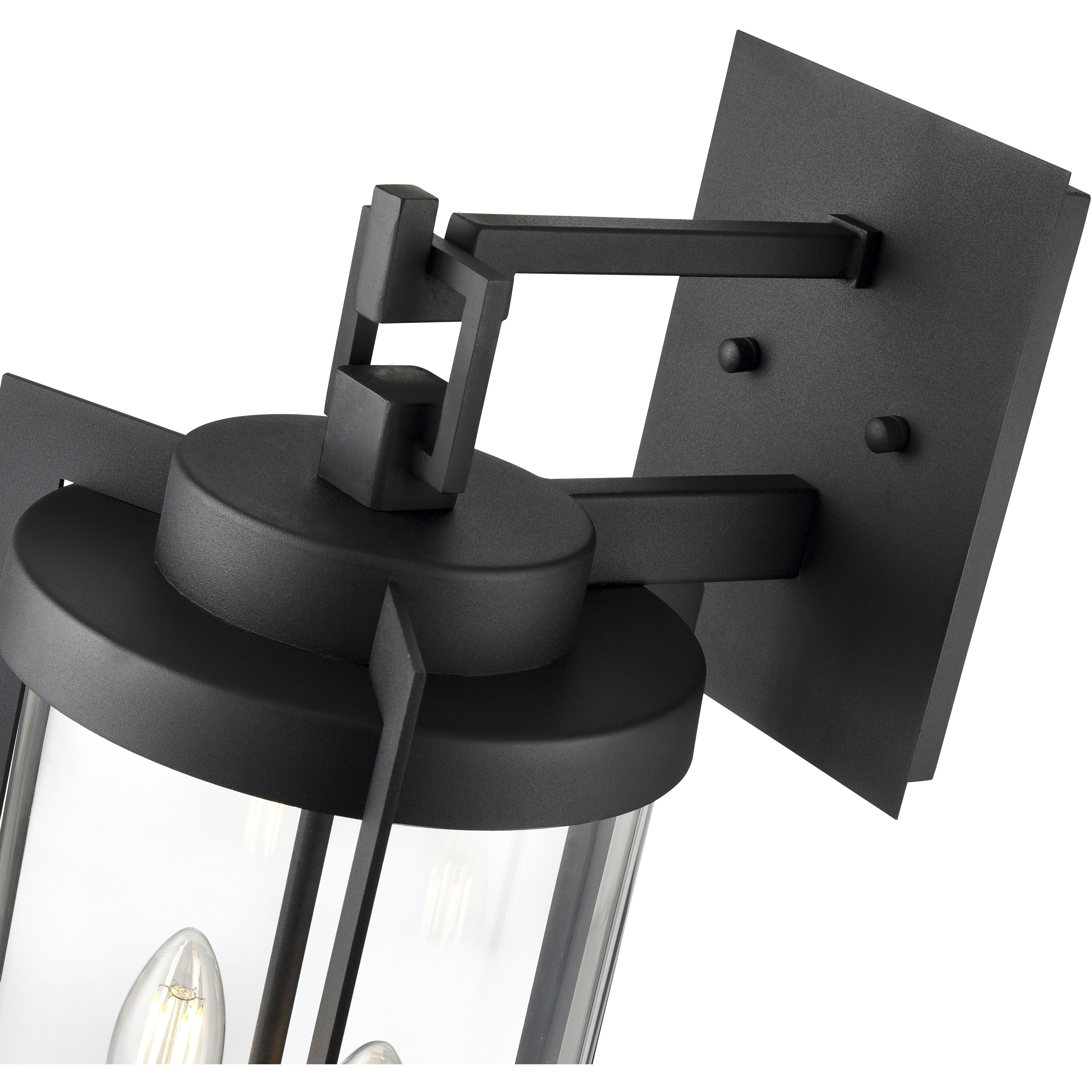 Ellway 2 Light 19.75 inch Textured Black Outdoor Wall Sconce